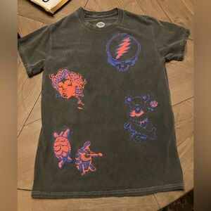 Grateful Dead T-shirt Festival Wear -black light friendly!